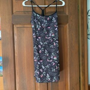 The North Face Black and Pink Patterned Mini Dress